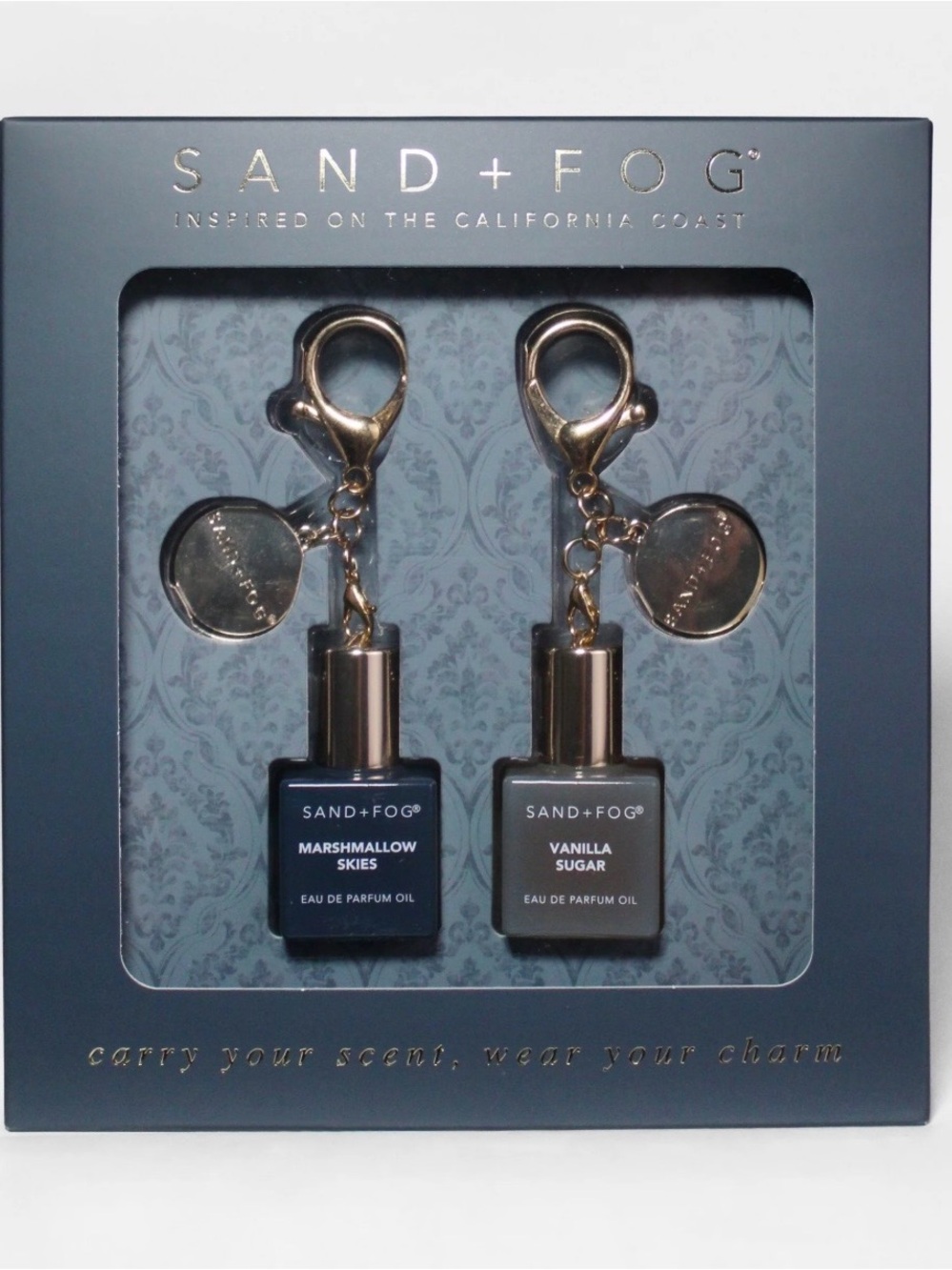 SAND+FOG Bag Charm Set - Marshmallow Skies + Vanilla Sugar.